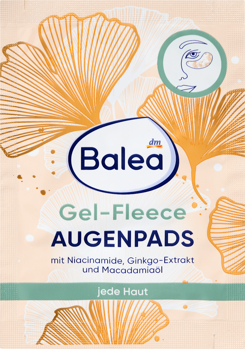 Balea Eye Pads Gel-Fleece (1 pair), 2 pcs