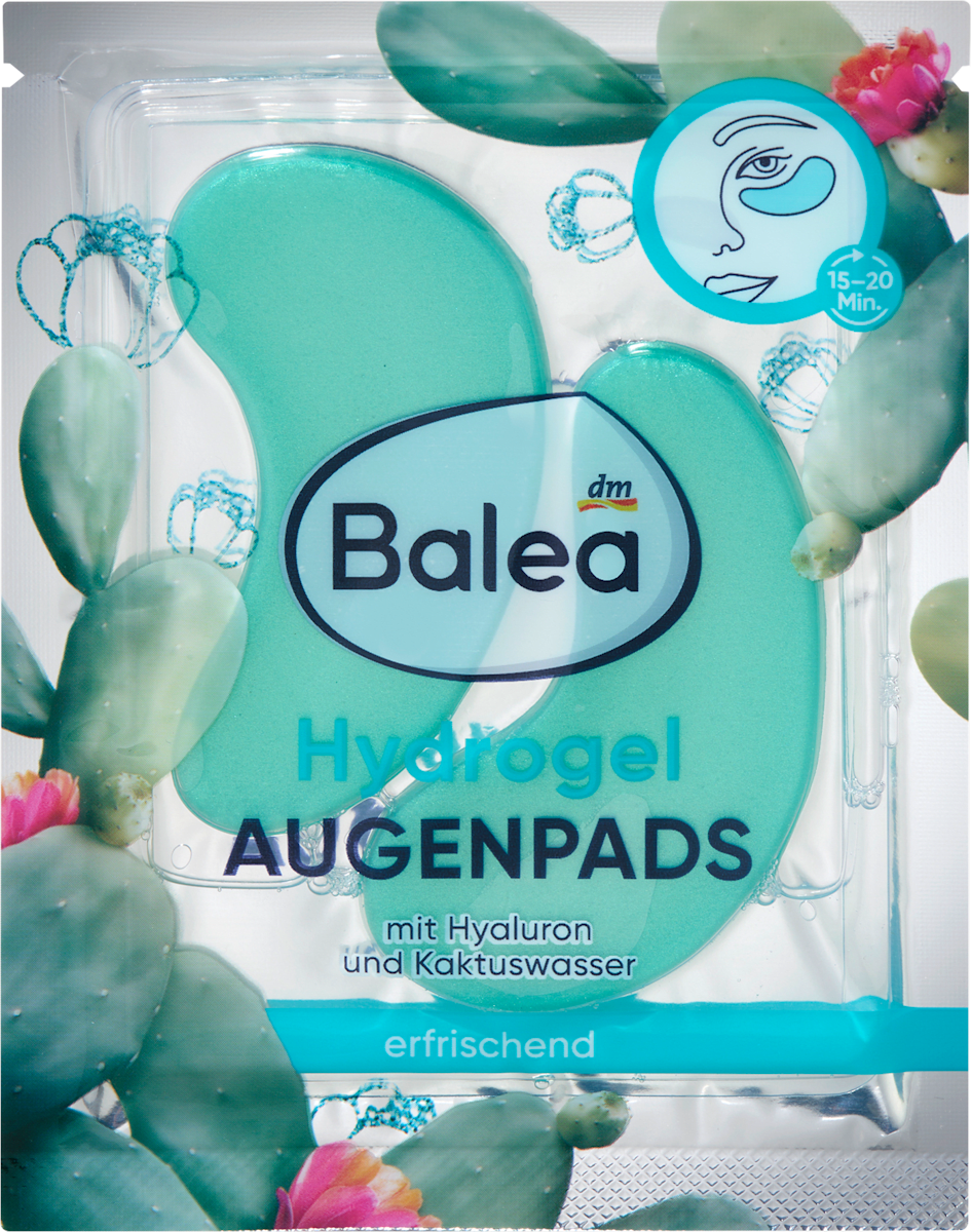Balea Hydrogel Eye Pads Cactus Water