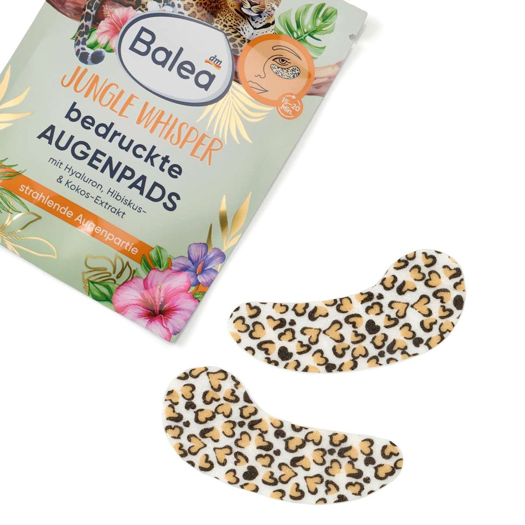 Balea Eye Pads Leopard (1 Pair), Jungle Whisper, 2 pcs