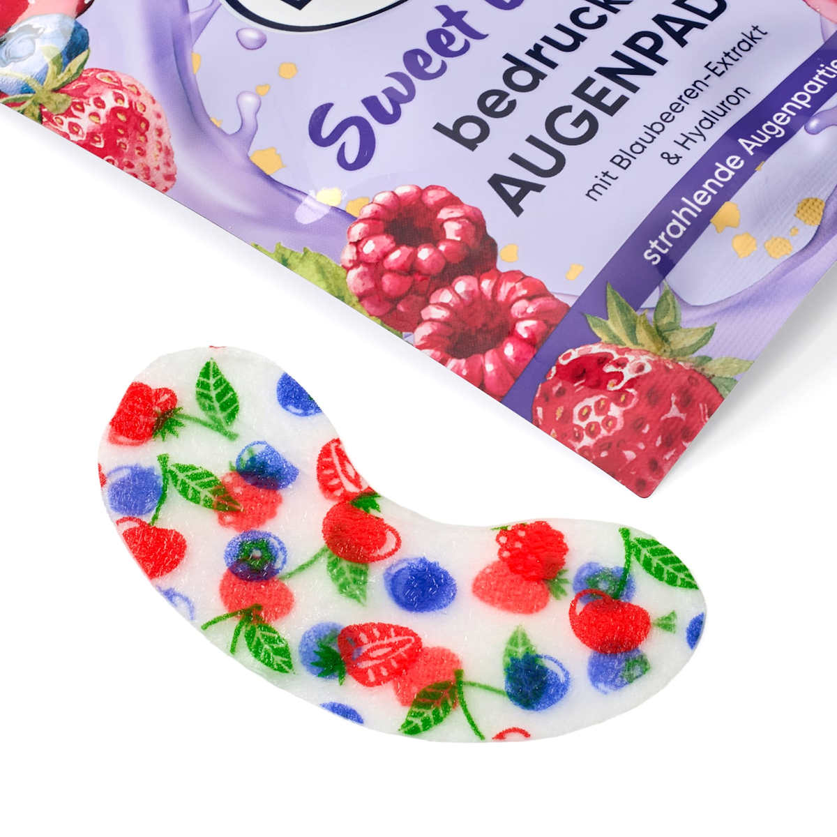 Balea Eye Pads Sweet Berry Printed (1 Pair), 2 pcs