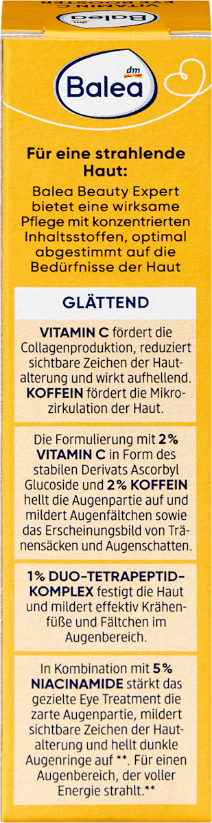 Balea Eye Care Beauty Expert Vitamin C Eye Booster, 15 ml