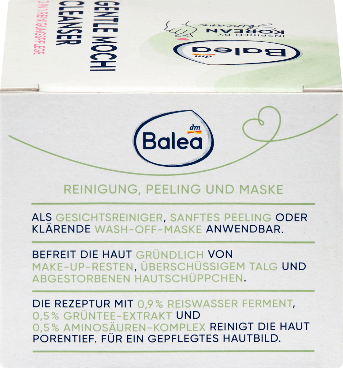 Balea Gentle Mochi Cleanser 3-in-1 Korean Skincare 100 ml