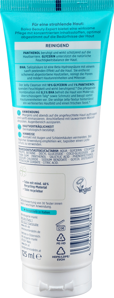 Balea Cleanser Jelly with 0.5% BHA 125 ml