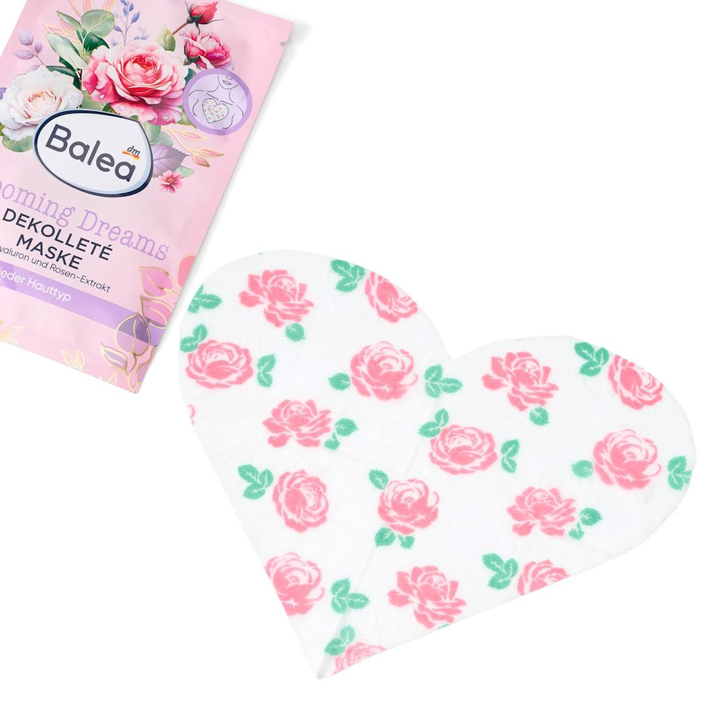 Balea Décolleté Sheet Mask Heart Shape, 1 pc