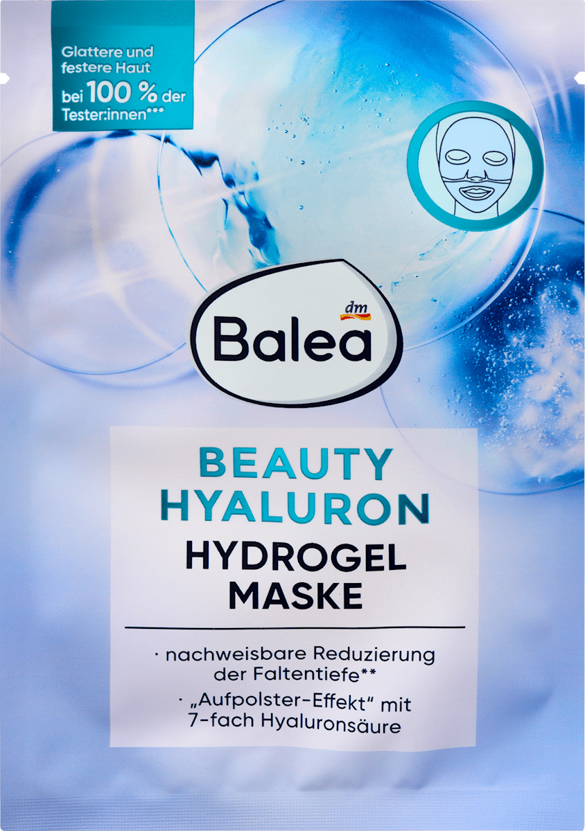 Balea Beauty Hyaluron Hydrogel Face Mask, 1 pc