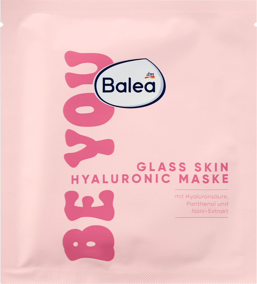 Balea Face Mask Glass Skin Hyaluronic Be You, 1 pc