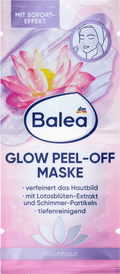 Balea Face Mask Glow Peel-Off (2x8 ml), 16 ml