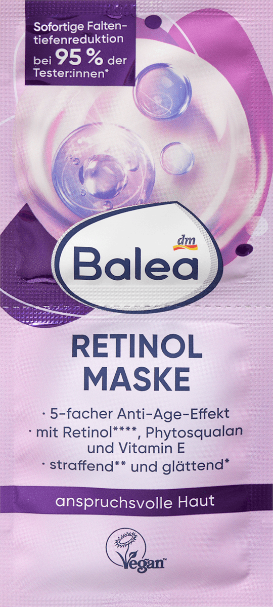 Balea Face Mask Retinol (2x8 ml), 16 ml