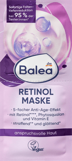 Balea Face Mask Retinol (2x8 ml), 16 ml
