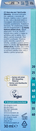 Balea Beauty Hyaluron 7-Fold Face Serum, 30 ml