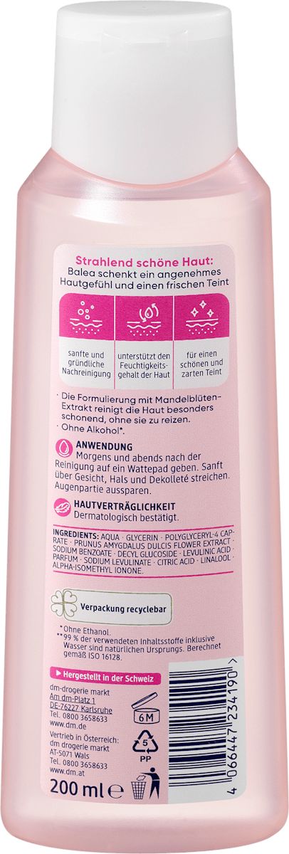Balea Nourishing Facial Toner, 200 ml