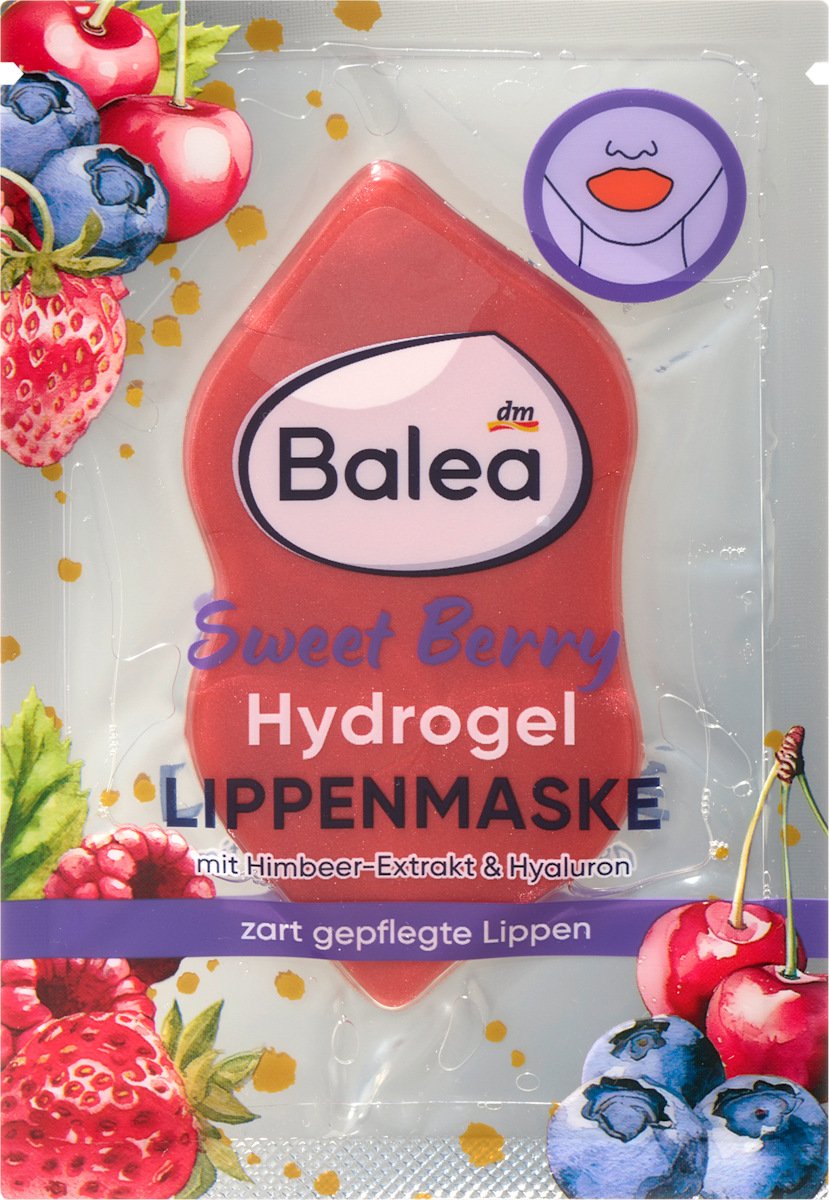 Balea Lip Mask Hydrogel Sweet Berry, 1 pc