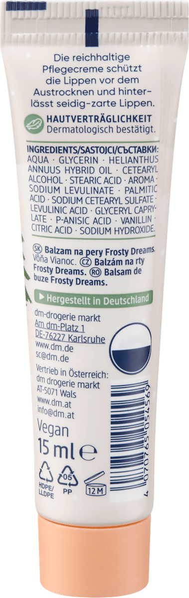 Balea Lip Care Frosty Dreams, 15 ml