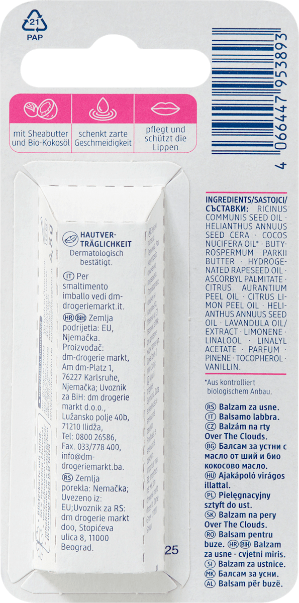Balea Lip Care Over the Clouds, 4.8 g