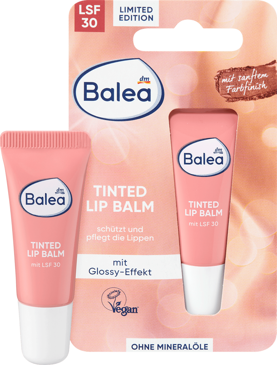Balea Lip Care Tinted Lip Balm SPF 30, 10 ml