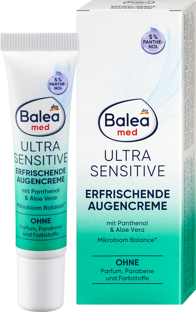 Balea med Eye Cream Refreshing Ultra Sensitive, 15 ml