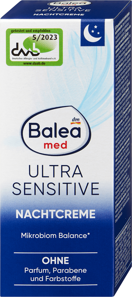 Balea med Night Cream Ultra Sensitive, 50 ml