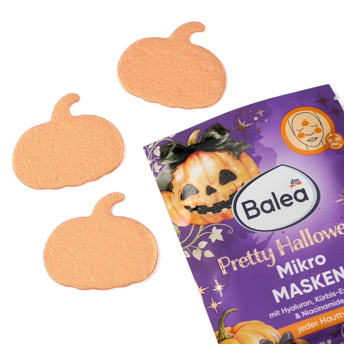 Balea Micro Masks Pretty Halloween, 3 pcs