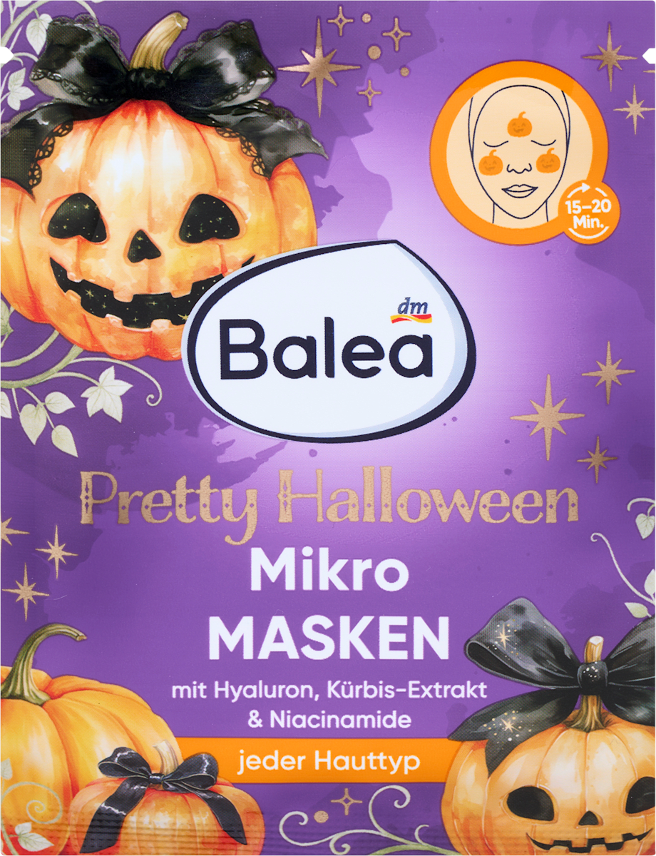Balea Micro Masks Pretty Halloween, 3 pcs