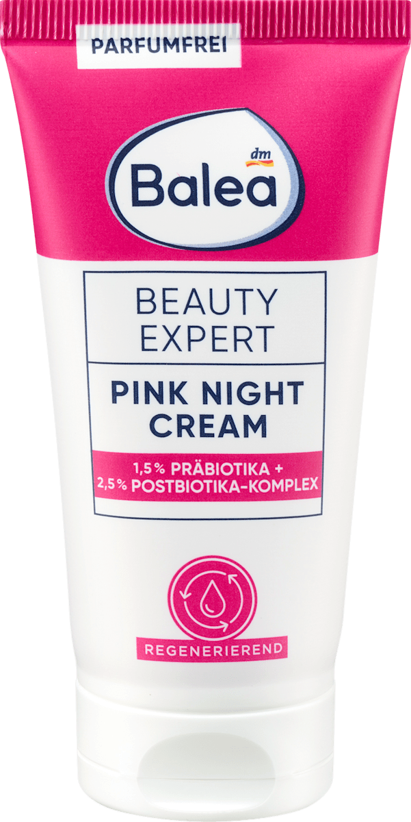 Balea Night Cream Beauty Expert Pink Night, 50 ml