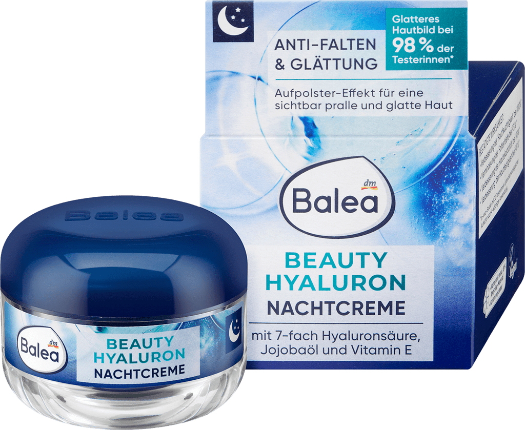 Balea Night Cream Beauty Hyaluron, 50 ml