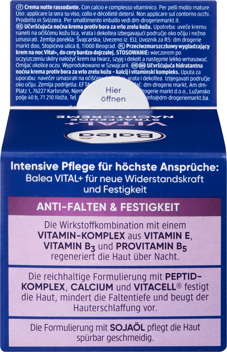 Balea Night Cream Vital+, 50 ml
