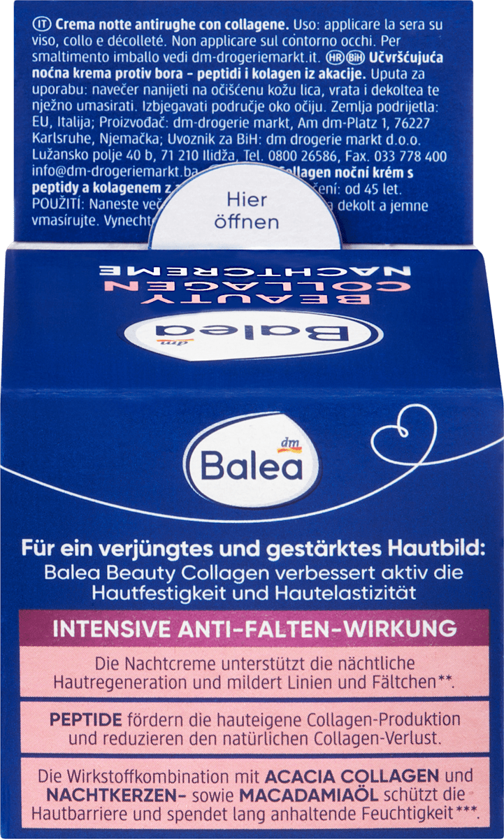 Balea Night Cream Collagen, 50 ml
