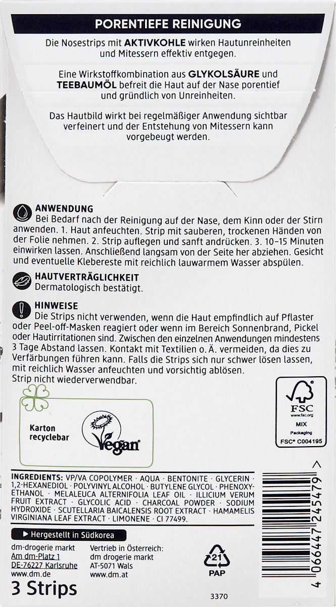 Balea Charcoal Nose Strips – view 2