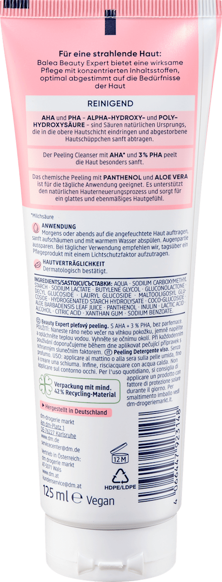 Balea Peeling Cleanser Beauty Expert, 125 ml