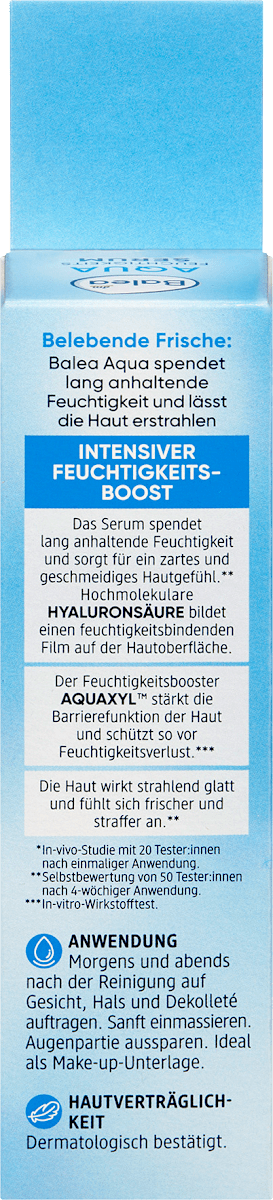 Balea Hydrating Serum Aqua, 30 ml