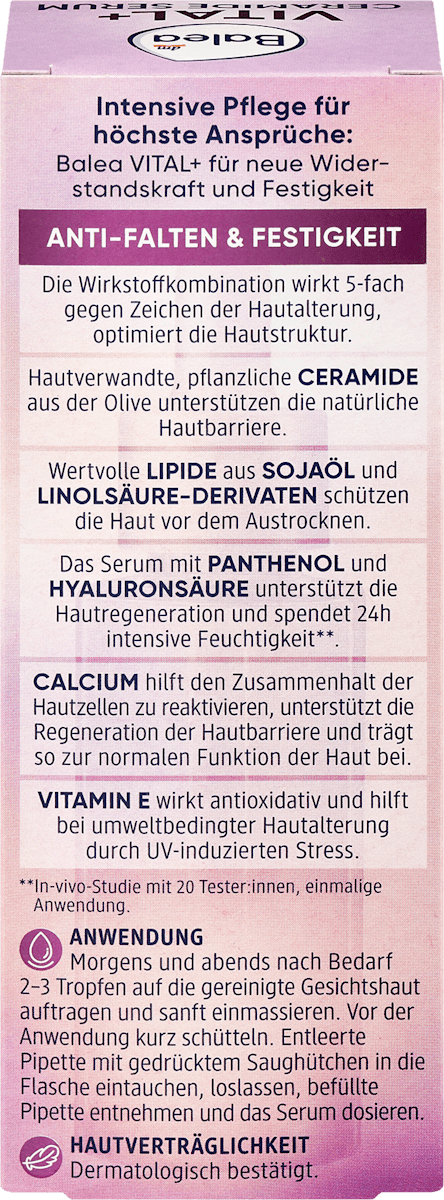 Balea Vital+ Intensive Serum Ceramide, 30 ml