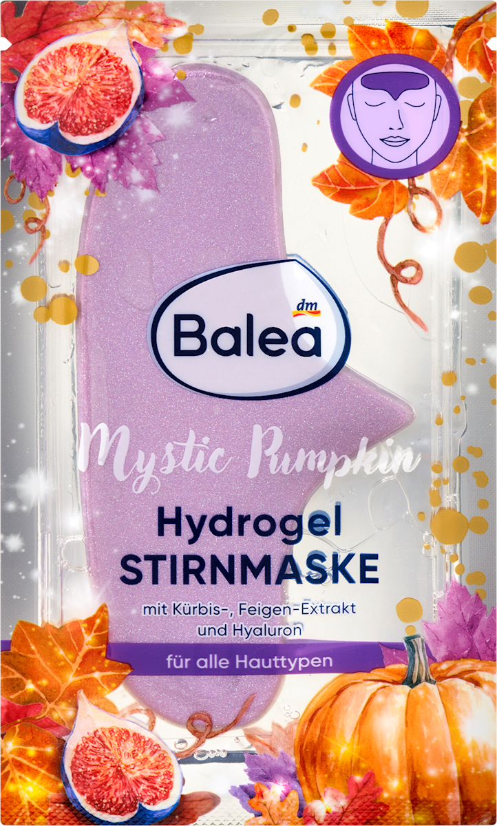 Balea Hydrogel Forehead Mask Mystic Pumpkin, 1 pc