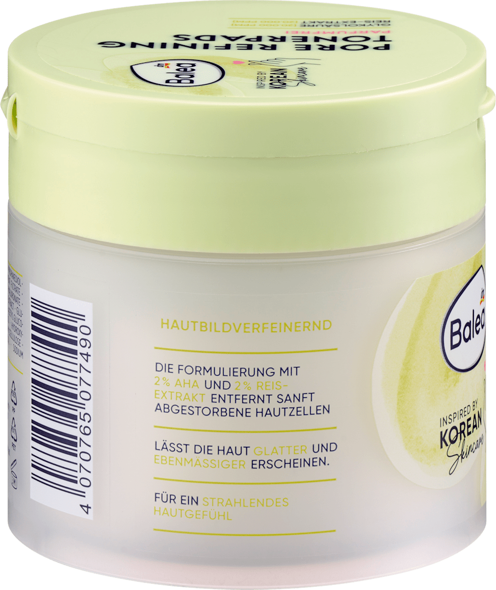Balea Toner Pads Pore Refining Korean Skincare 55 pcs