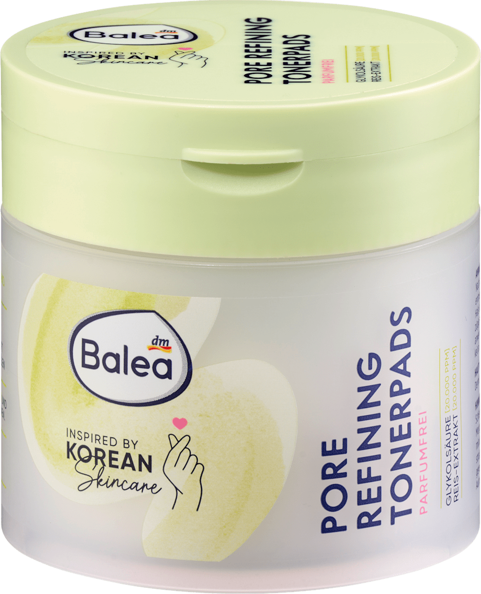 Balea Toner Pads Pore Refining Korean Skincare 55 pcs