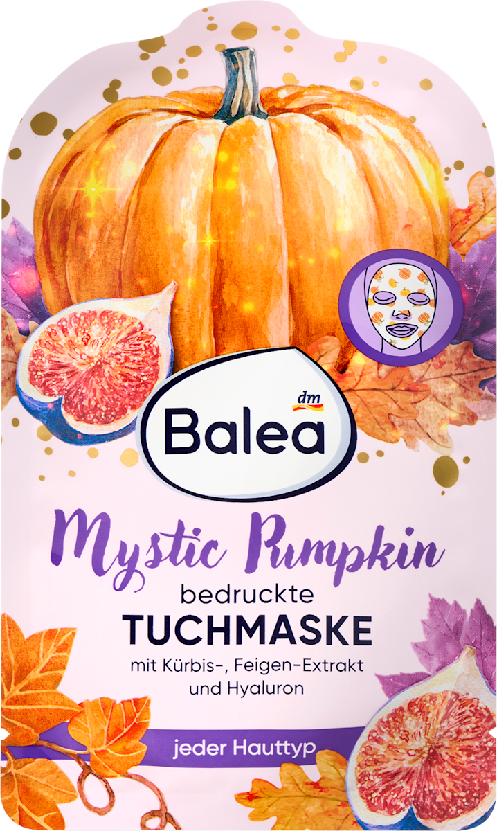 Balea Printed Sheet Mask Mystic Pumpkin, 1 pc