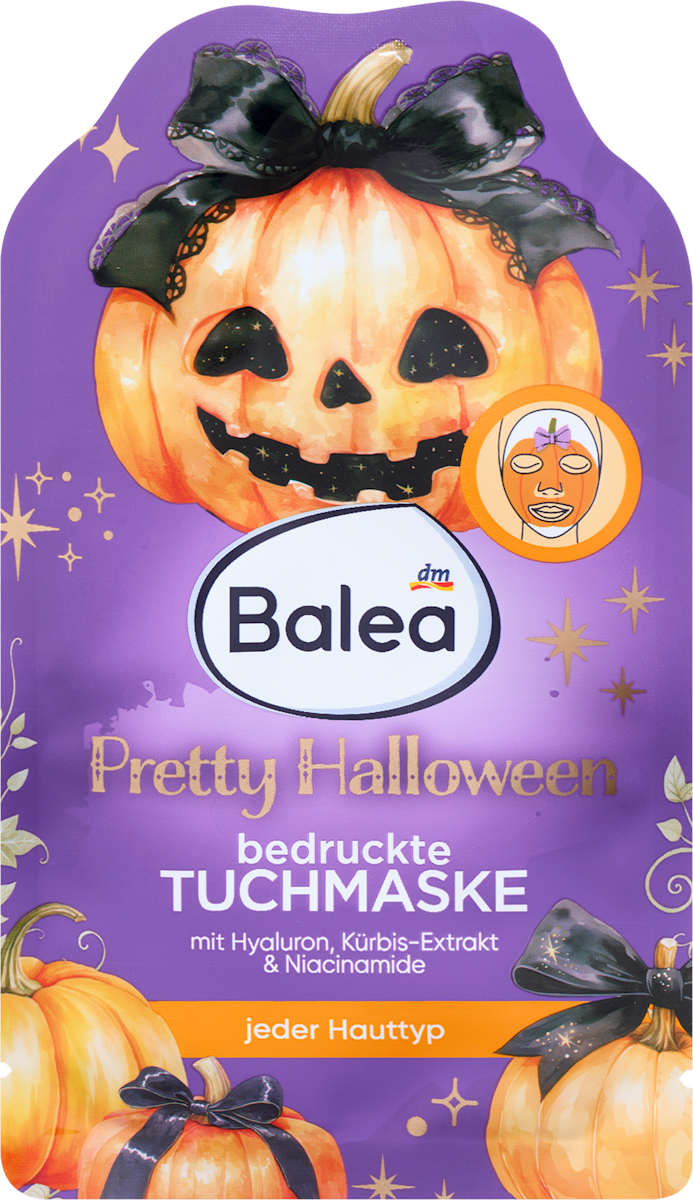 Balea Printed Sheet Mask Pretty Halloween, 1 pc