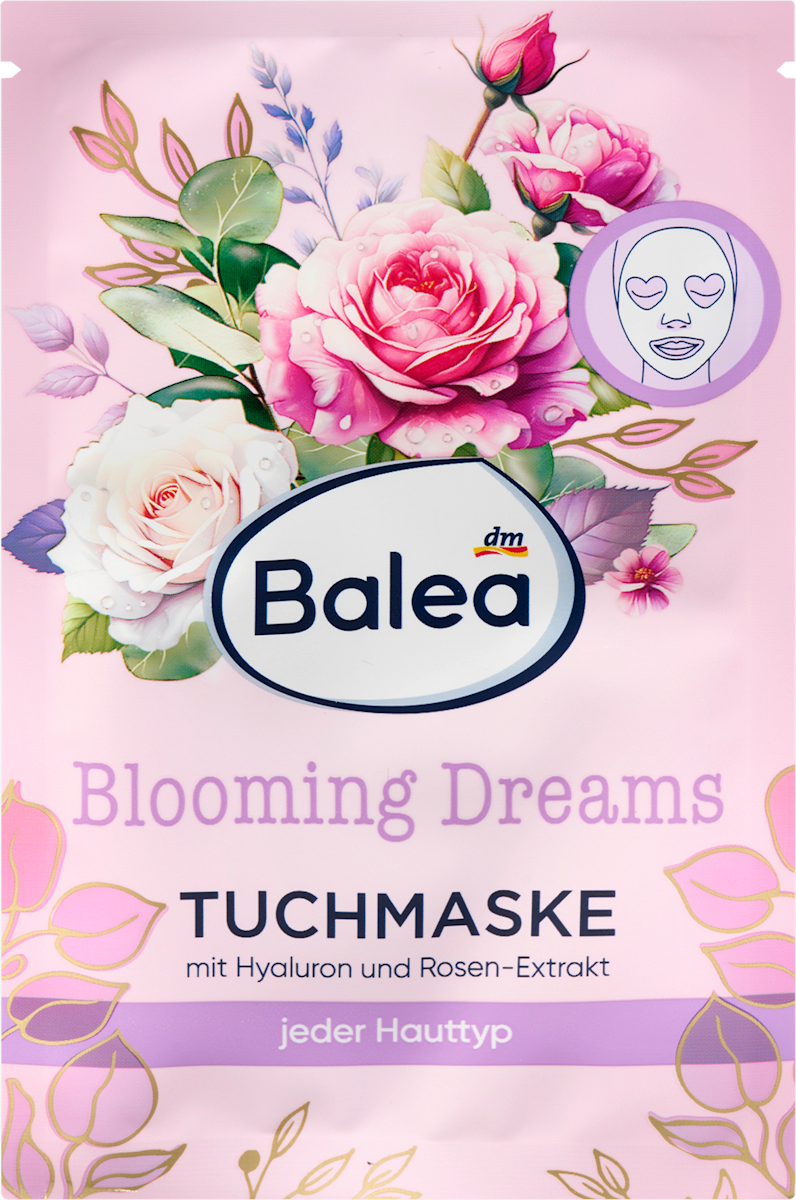 Balea Sheet Mask Blooming Dreams, 1 pc
