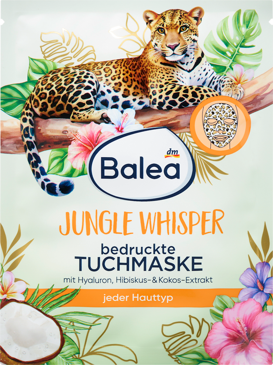 Balea Sheet Mask Leopard, Jungle Whisper, 1 pc