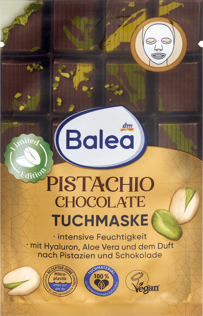 Balea Sheet Mask Pistachio Chocolate, 1 pc