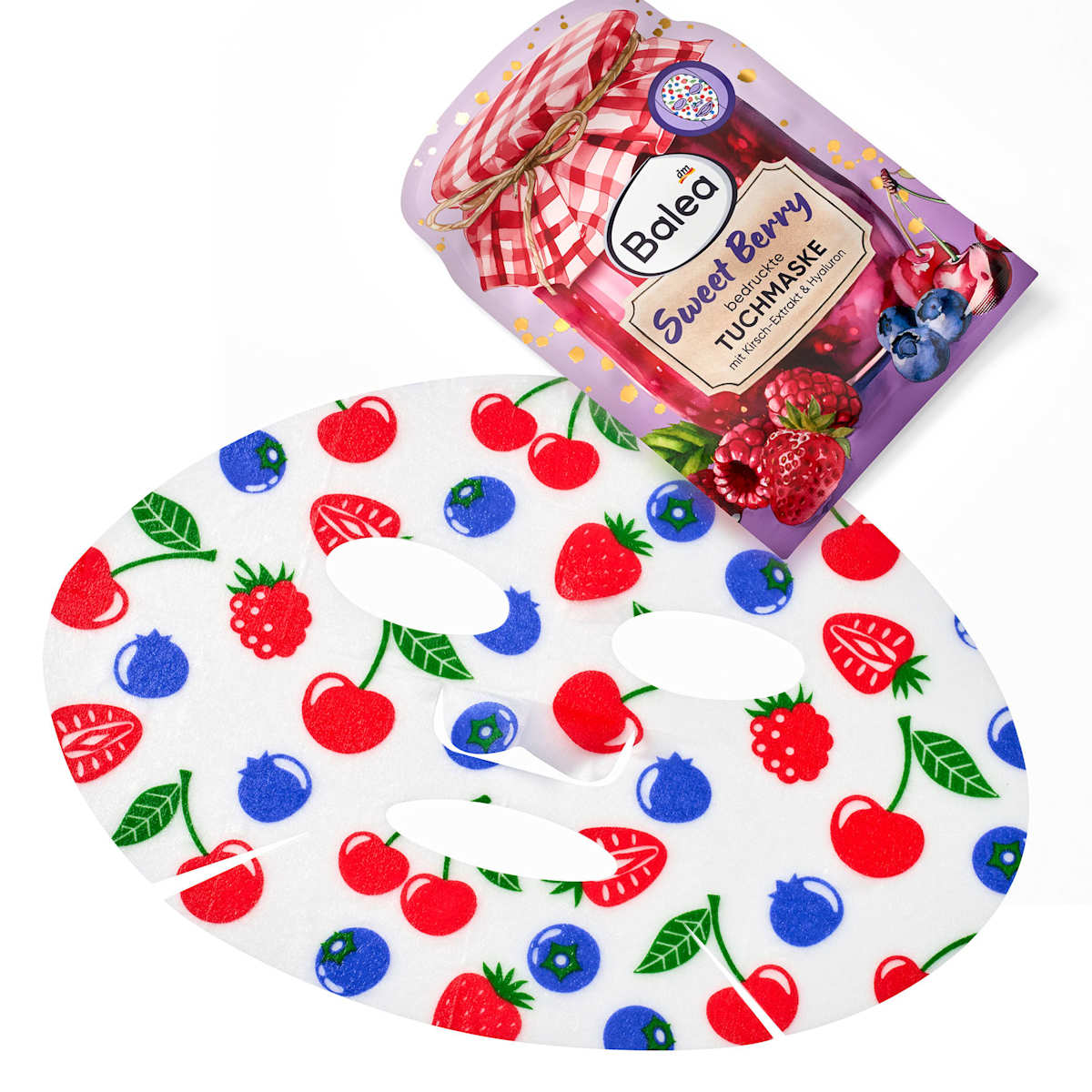 Balea Printed Sheet Mask Sweet Berry, 1 pc