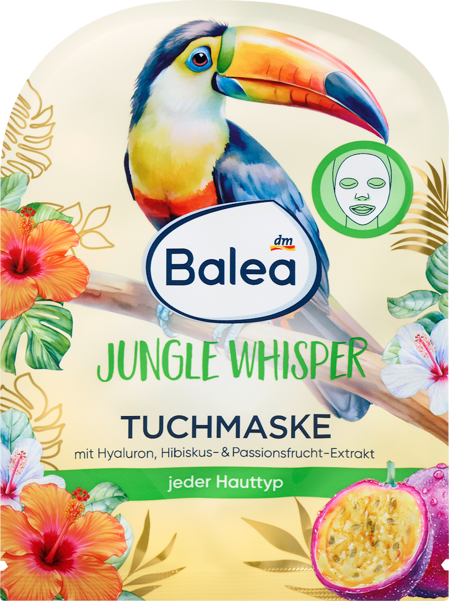 Balea Sheet Mask Toucan, Jungle Whisper, 1 pc