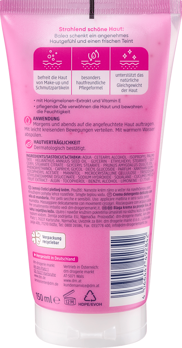 Balea Gentle Wash Cream, 150 ml