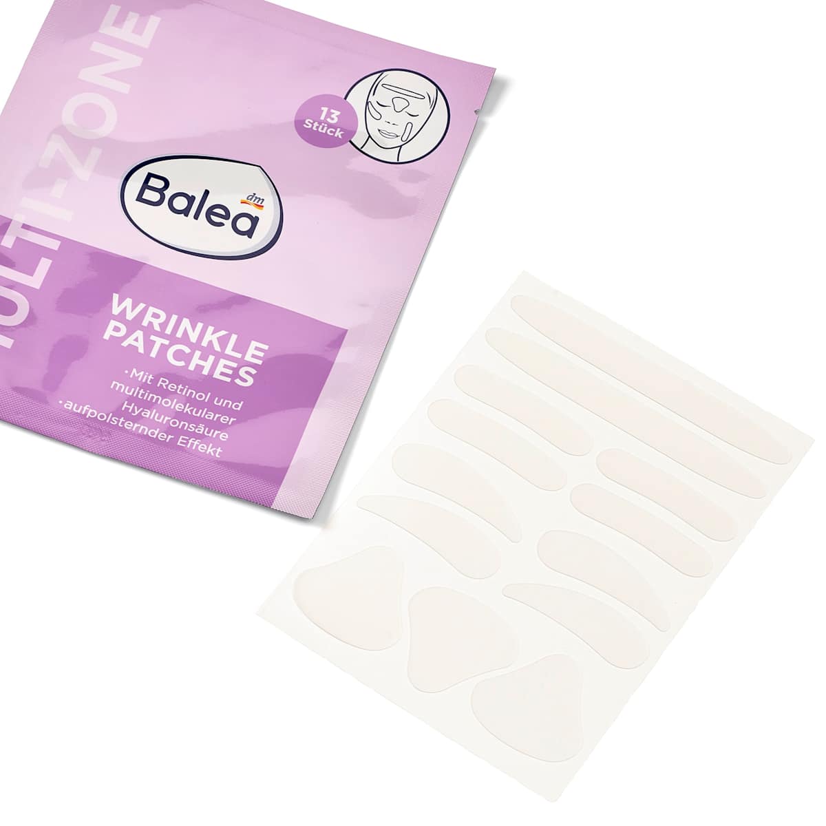 Balea Wrinkle Patches Multi-Zone, 13 pcs