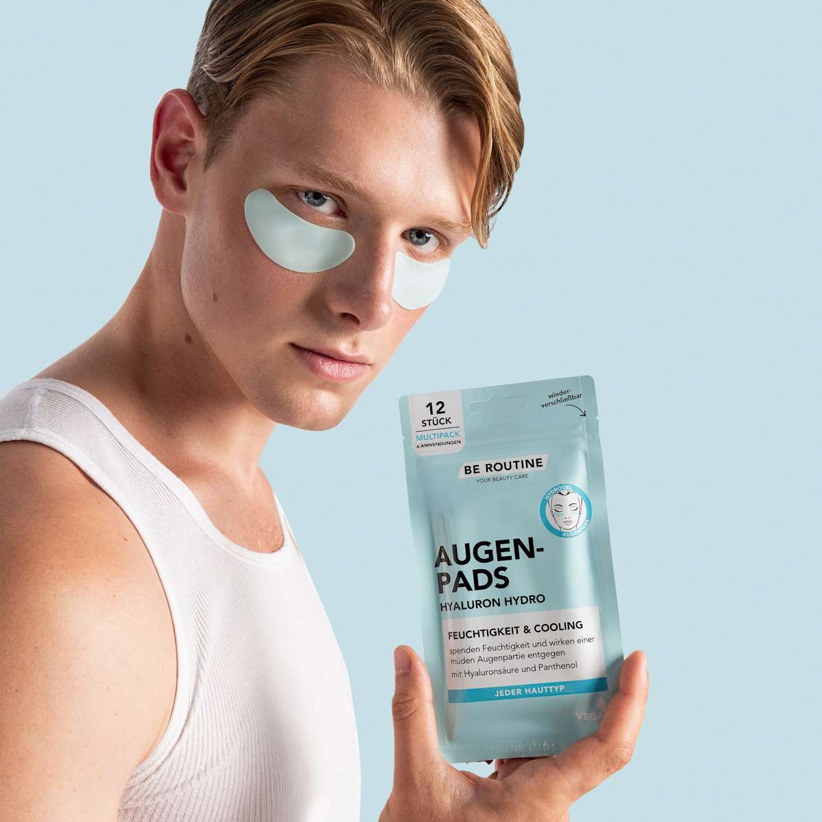 BE ROUTINE Eye Pads Hydrogel Hyaluron Multipack (6 pairs), 12 pcs