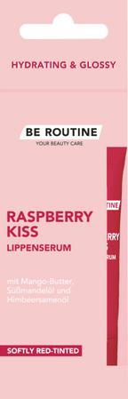 BE ROUTINE Lip Serum Raspberry Kiss Hydrating & Glossy, 12 g