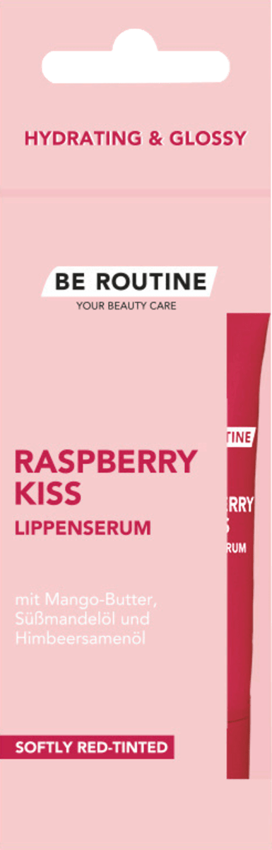 BE ROUTINE Lip Serum Raspberry Kiss Hydrating & Glossy, 12 g