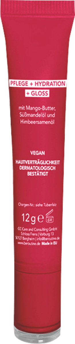 BE ROUTINE Lip Serum Raspberry Kiss Hydrating & Glossy, 12 g