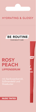 BE ROUTINE Lip Serum Rosy Peach Hydrating & Glossy, 12 g