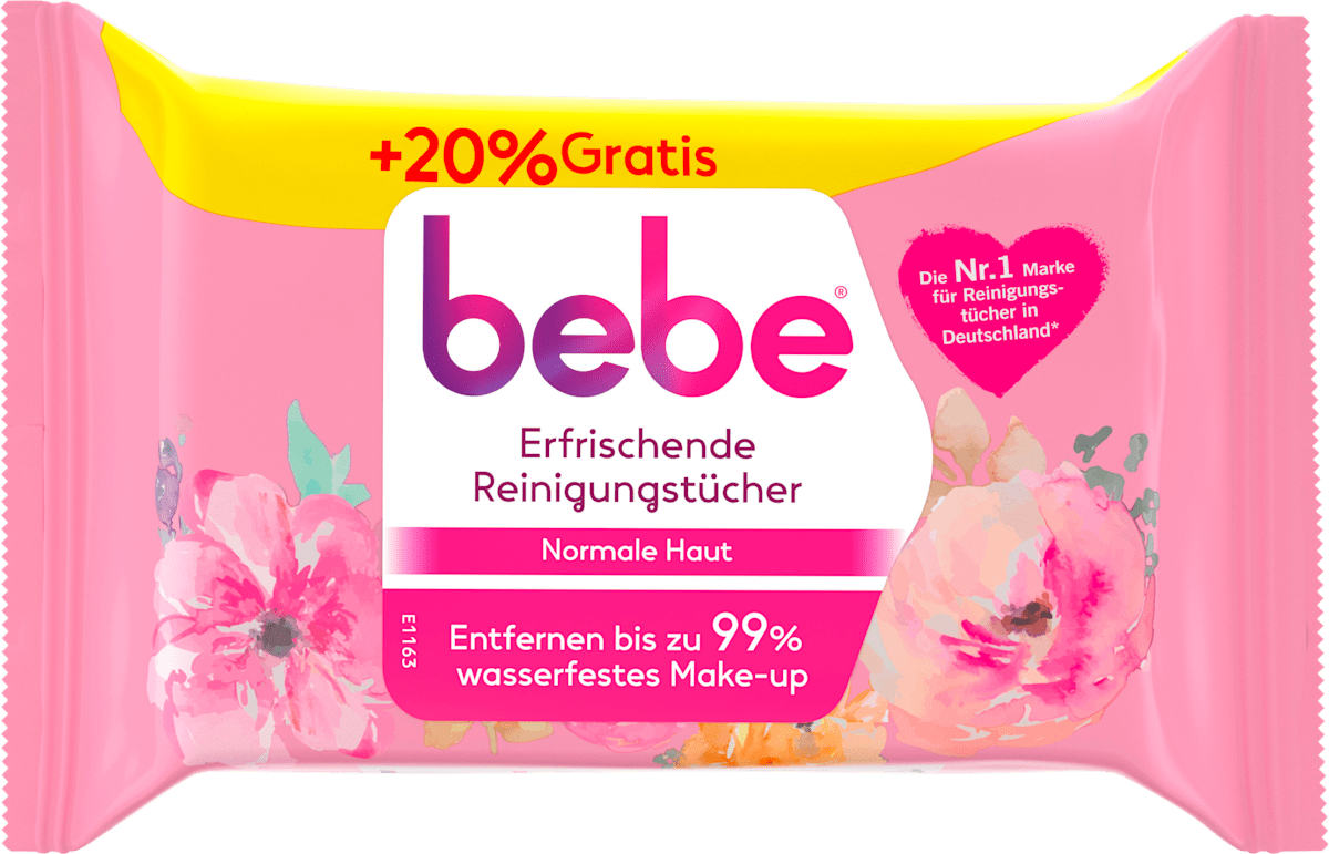bebe Refreshing Make-up Remover Wipes with Rose Water 30 pcs