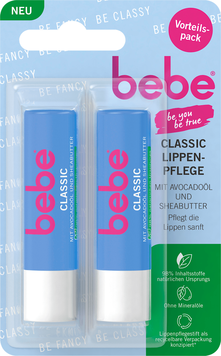 bebe Lip Care Classic Twin Pack (2 x 4.9 g), 9.8 g